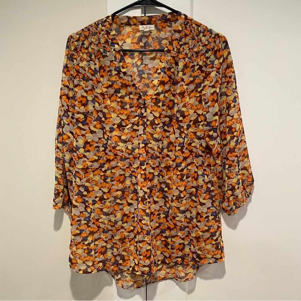 Autumnal Floral Blouse